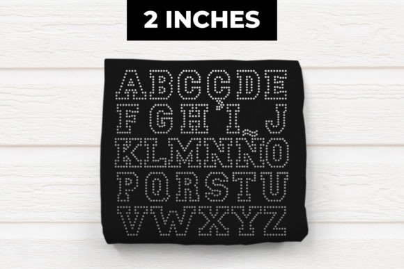 2 Inch Varsity Alphabet Rhinestone SVG: Graphics and Crafts in Action