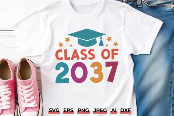 Class of 2037 Future Graduation SVG PNG