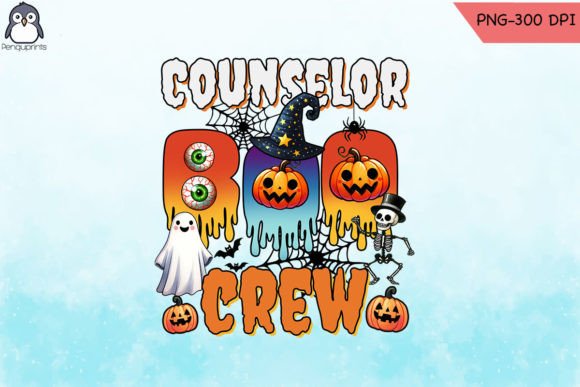 Counselor Boo Crew Teacher PNG: A Graphic Asset for Crafts and Graphics