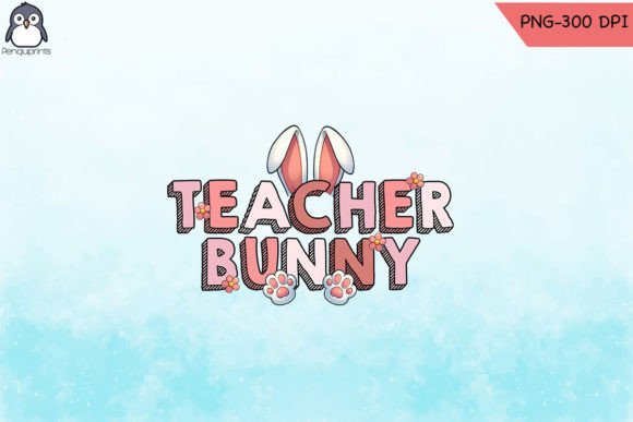 Easter Teacher Bunny PNG: Graphics for Crafts
