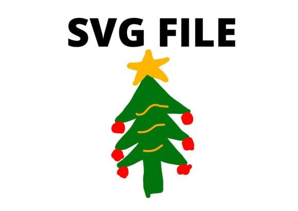 Green Christmas Tree Svg for Crafts and Graphics