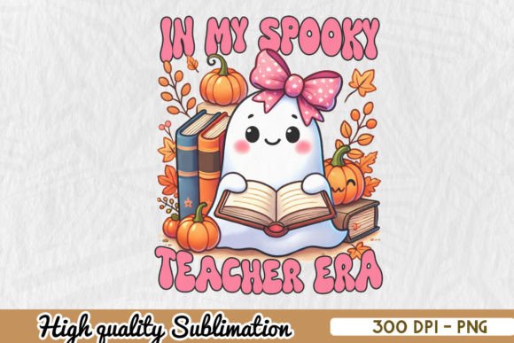 In My Halloween Spooky Teacher Era PNG: Graphics & Crafts
