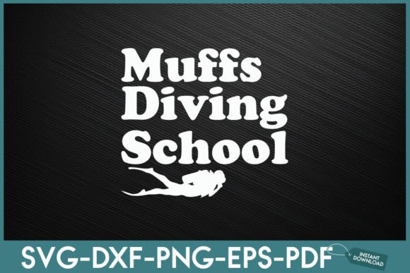 Muffs Diving School Vintage Scuba Diver Graphics