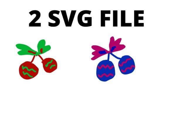 Red Blue Christmas Bells SVG Craft
