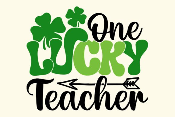 Retro St. Patrick's Day, Lucky Teacher Graphics