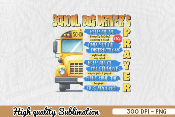School Bus Driver Sublimation PNG: A Versatile Graphic for Crafts