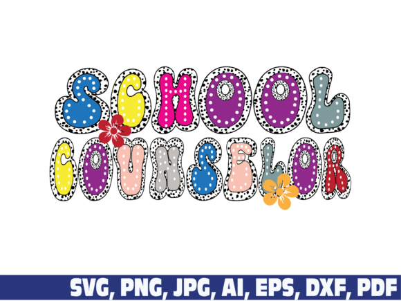School Counselor Bright Doodle Dalmatian: Graphics and Crafts in One