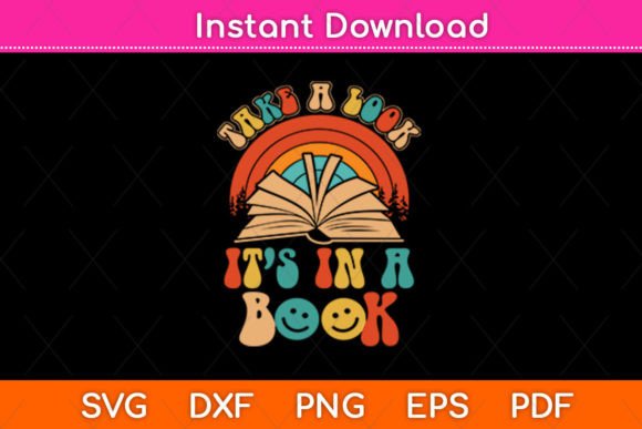 Take a Look It’s in a Book Vintage SVG Review