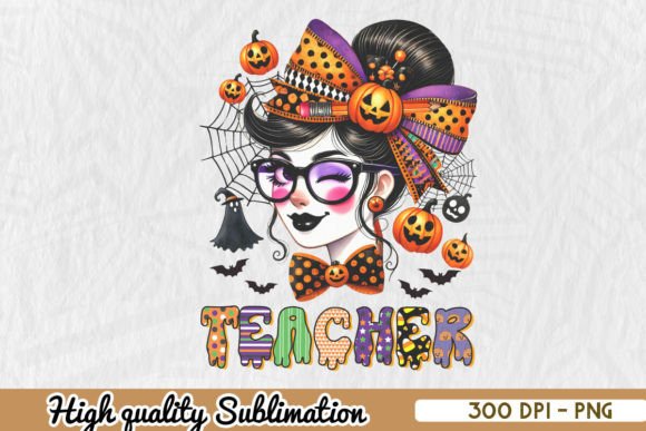 Teacher Funny Halloween PNG: Graphics for Crafts