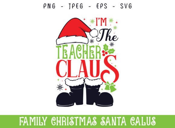The Teacher Santa Claus Christmas Design